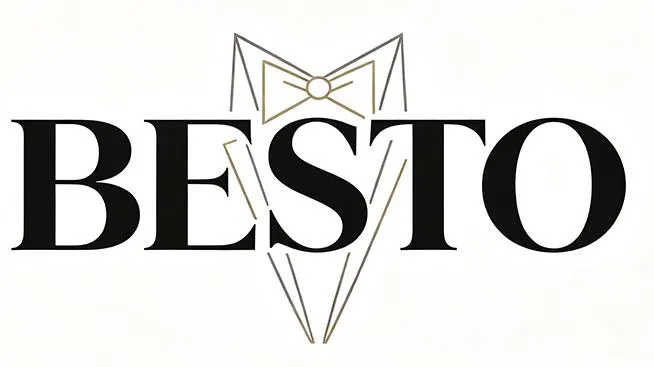 Besto Fashion Men's Bow Tie & Button cover fashion Accessories